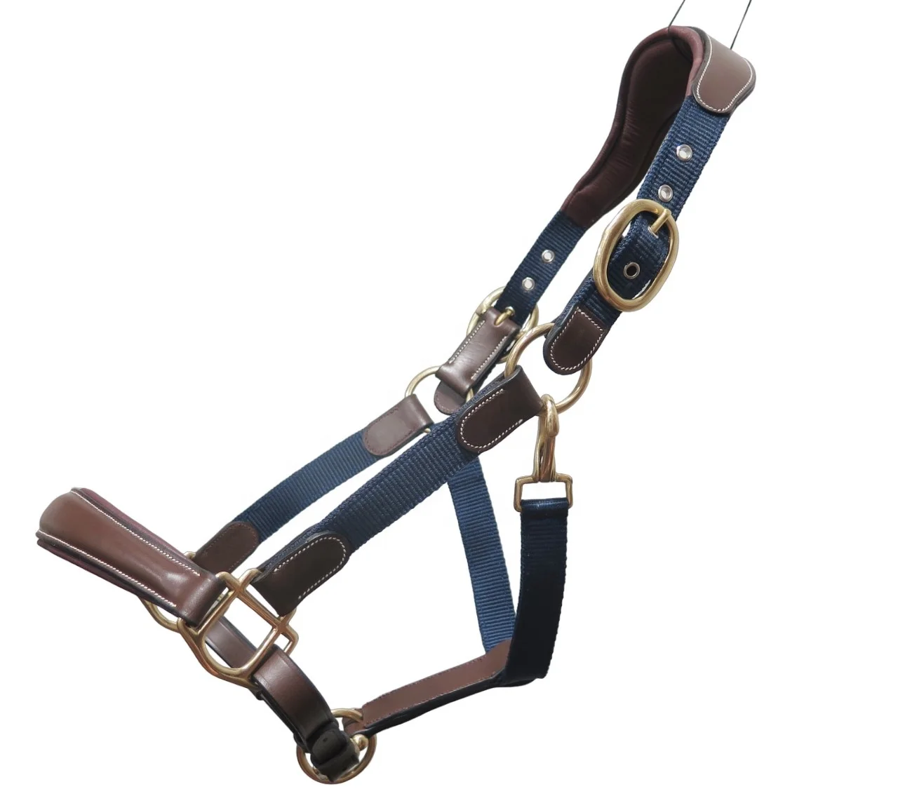 Custom Designer Extra Comfort Horse Anatomic Head Piece Soft Leather Halters Unique Features on Sale