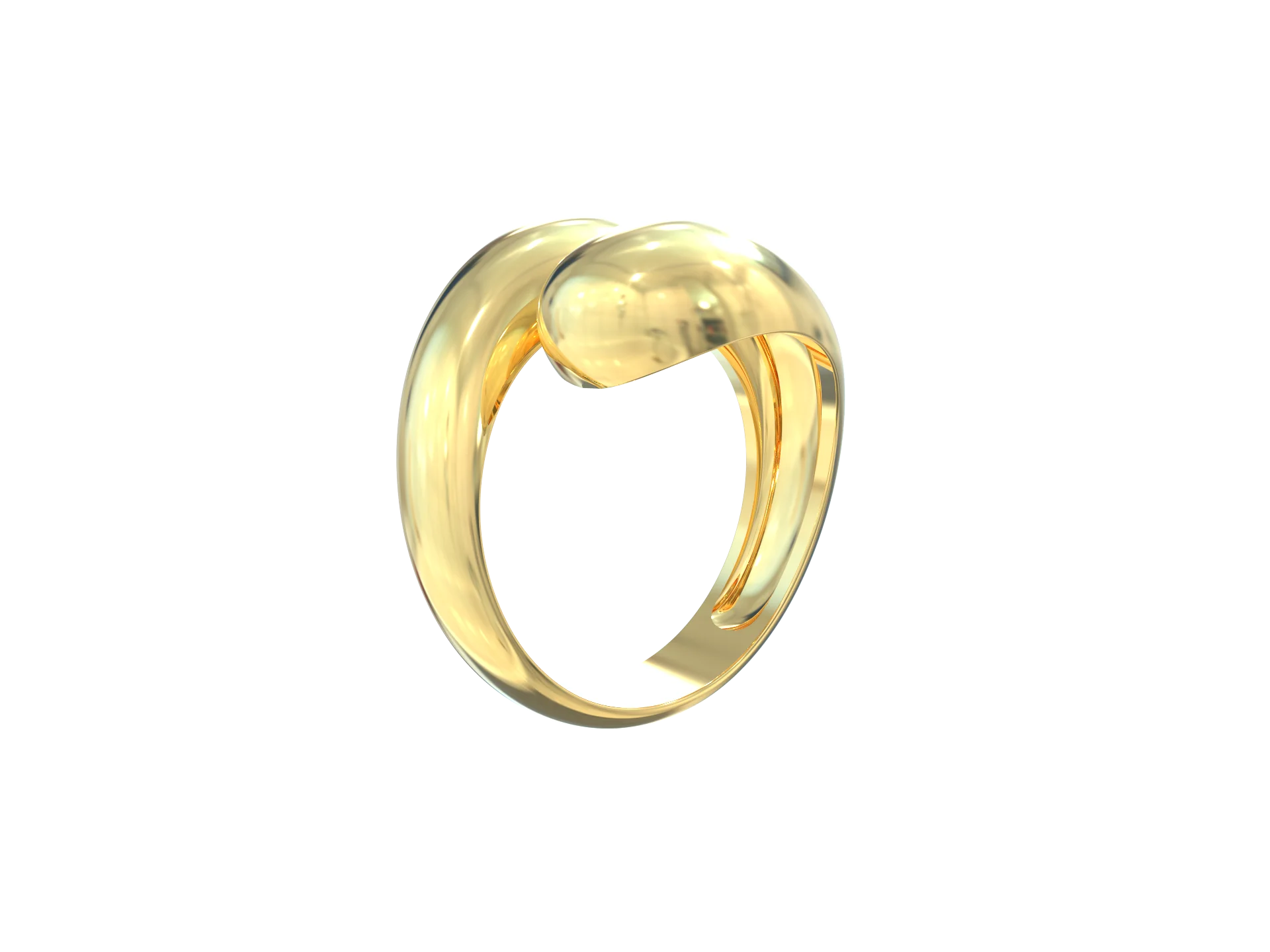 Customized Bold Chunky Minimalist Style 925 Sterling Silver & 18K Gold Plated Casual Rings for Women for Parties Inlay Setting