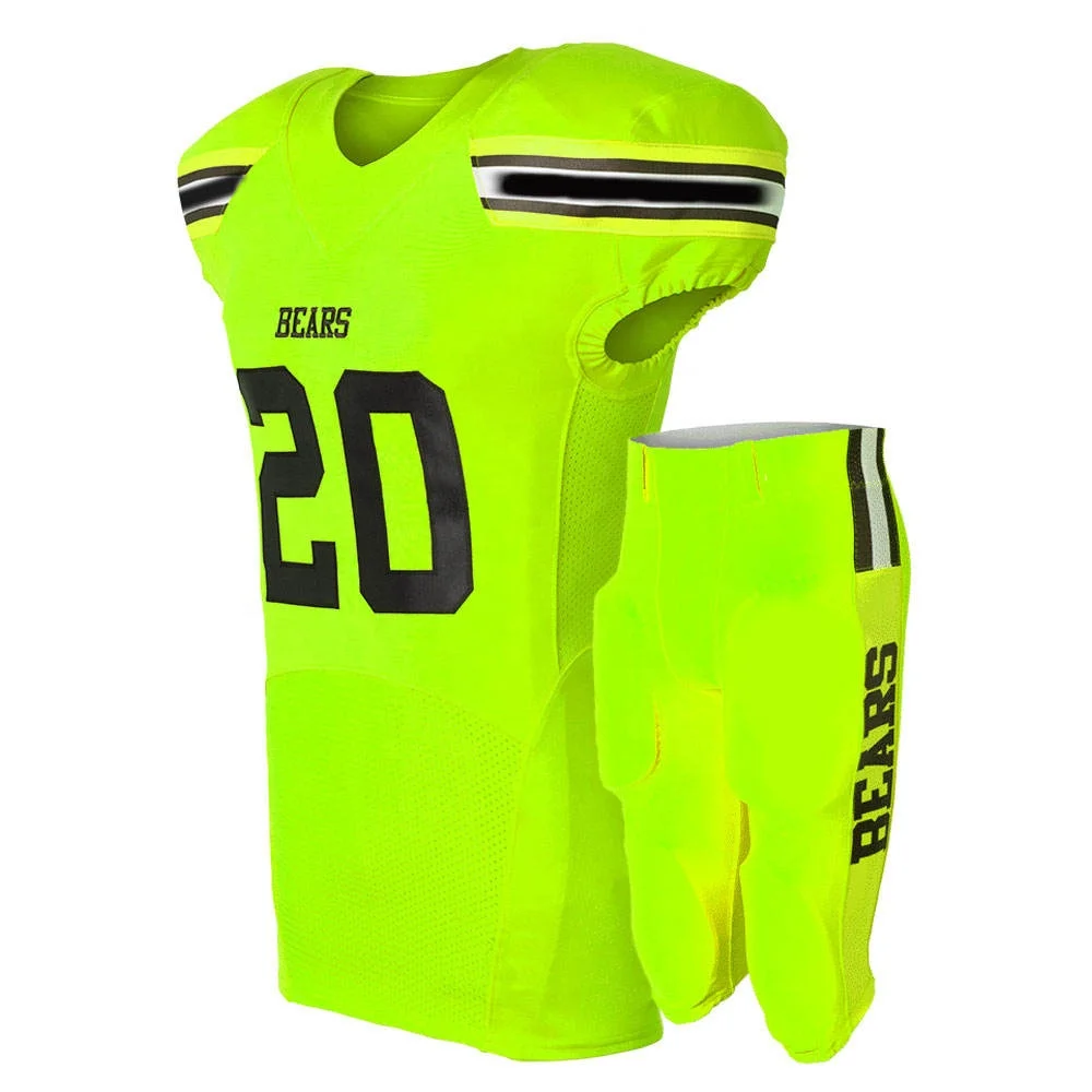 New Arrival Custom American Football Jersey Tops Tackle Twill Player Name and Number Youth Embroidered Uniform