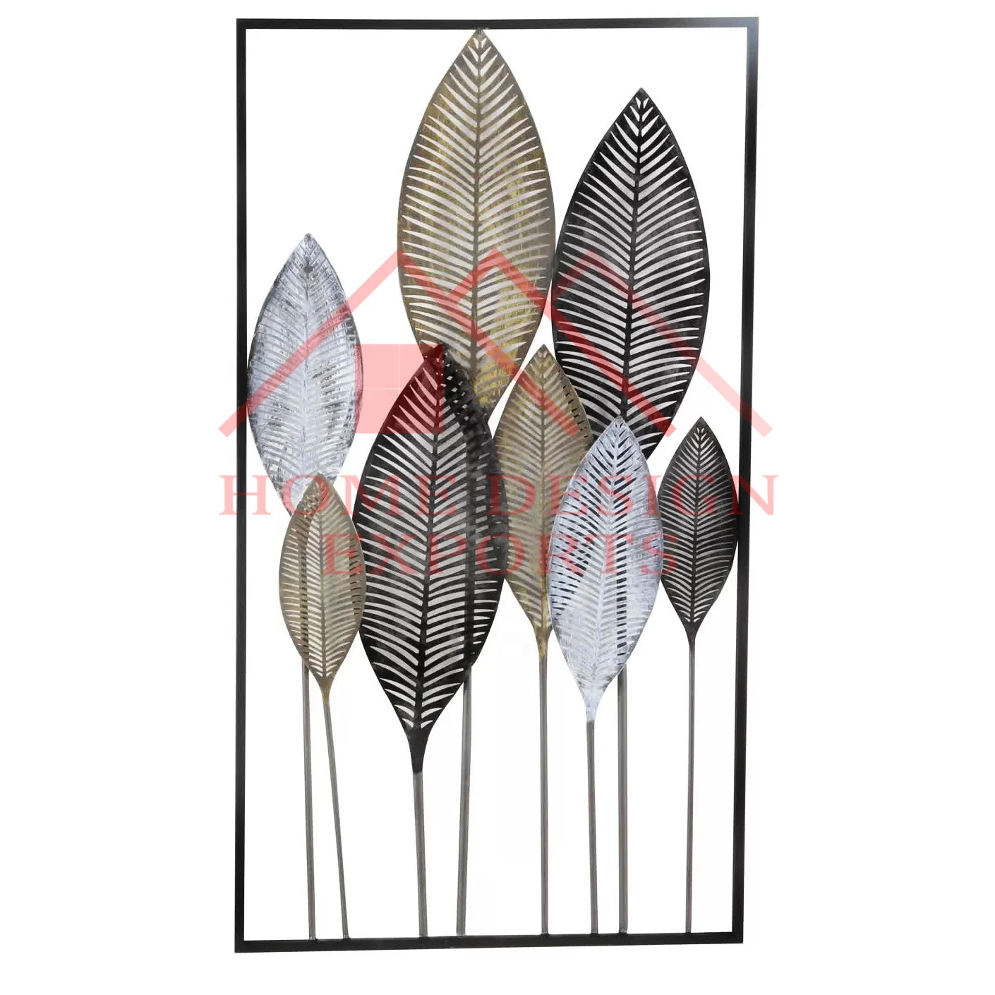 Wrought Iron Flower Wall Decor for Indoor and Outdoor Decorations
