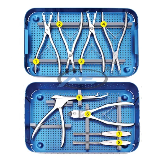 High Quality Supplier Whole seller Medical  Orthopedic Rib Plate Instrument Set Use Spinal Bone Disease