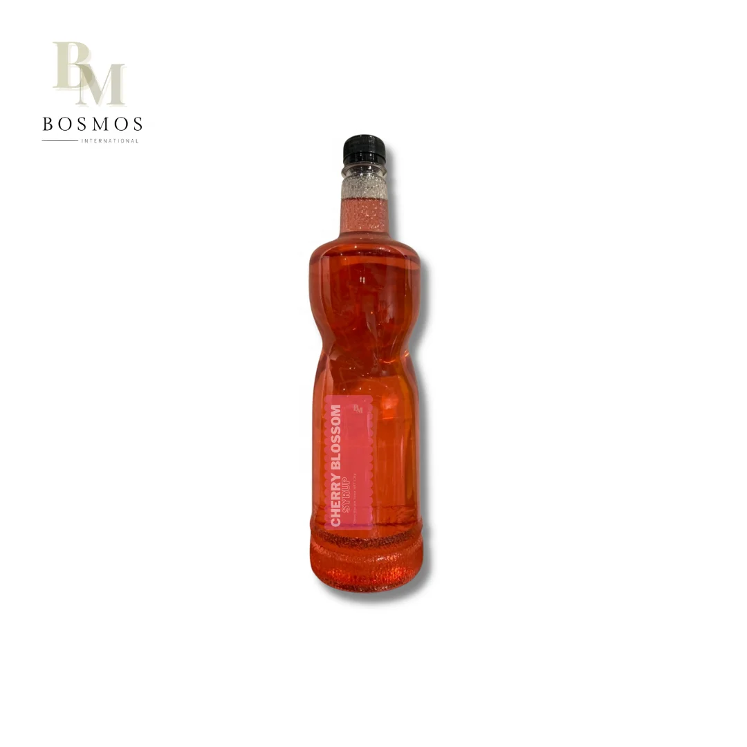 Bosmos_ Cherry Blossom Syrup 1.2kg- Best Taiwan Bubble Tea Supplier, Coffee Syrup