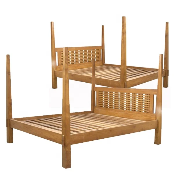Teak Wooden Bed Solid Wooden Beds Classis Bed Bedroom Furniture Teak Wood Antique Reproduction Bedroom Furniture 4