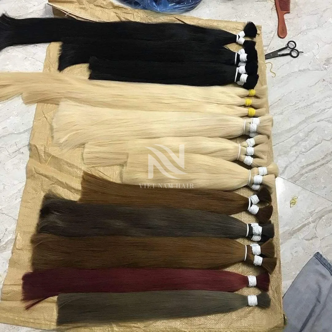 Bulk Wholesale Color Hair Super Durable Trending Hair Extensions Remy Premium Quality Real Human Hair
