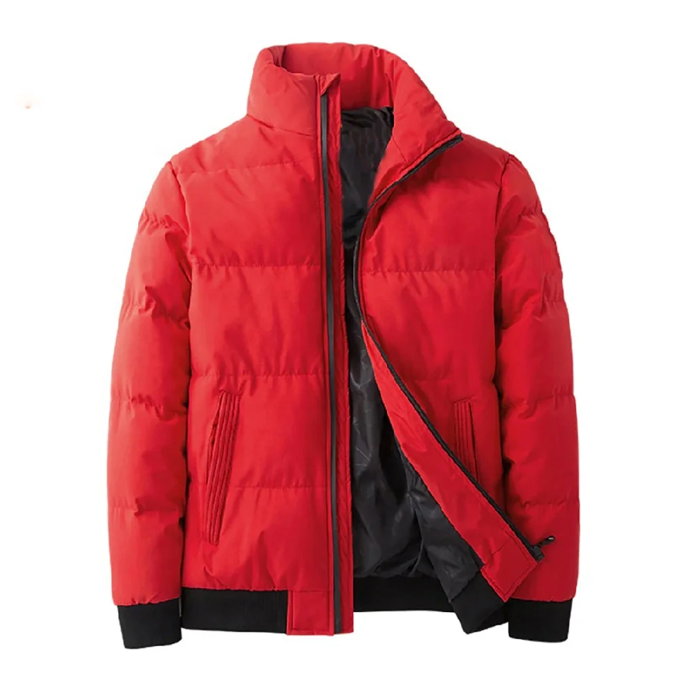 Mens Winter Jackets Coats Outerwear Clothing Decoded Hooded Puffer Black Puffer Jacket Men Thick Warm Male Coat