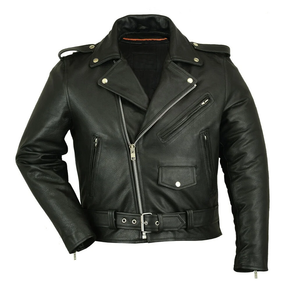 Genuine mens leather jacket