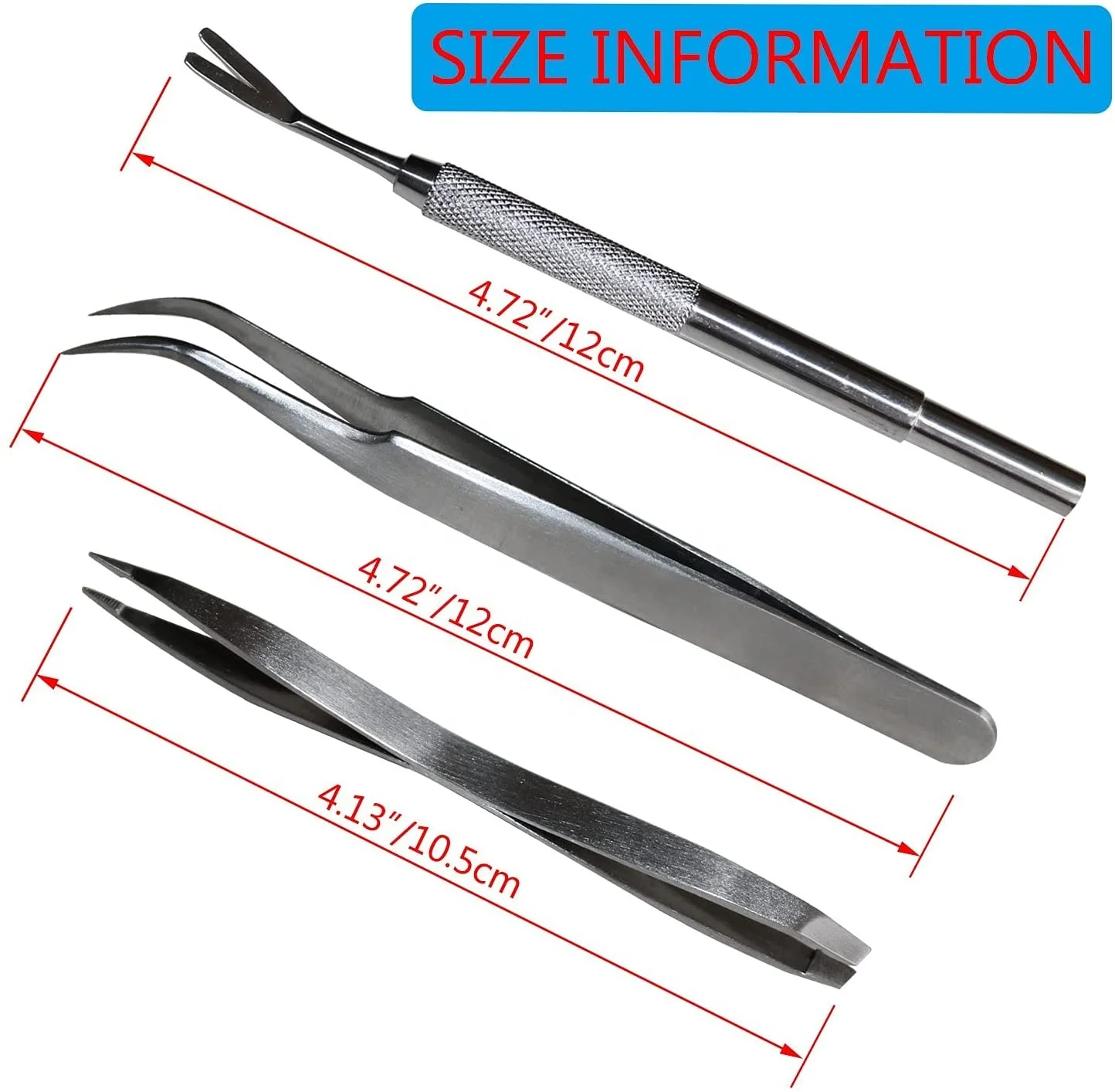 New 3pcs Tick Remover Tweezers Flea Lice Tick Removal Tool Kit for All Pets Dogs and Cats Tick Tweezers