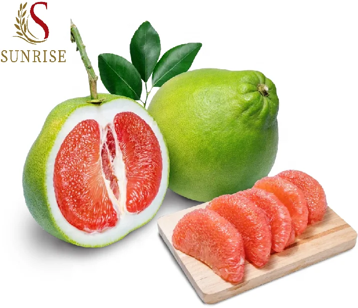 Fresh Grapefruit Pomelo Citrus Fruits (Green skin, pink flesh) Tropical Fruit Export From Vietnam- Whatsap 0084989322607