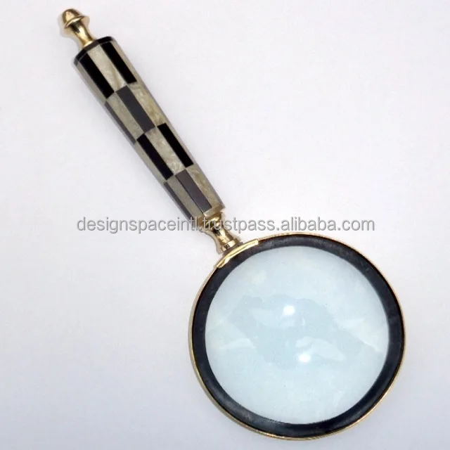 Потрясающее увеличительное стекло с ручкой из рога по низкой цене