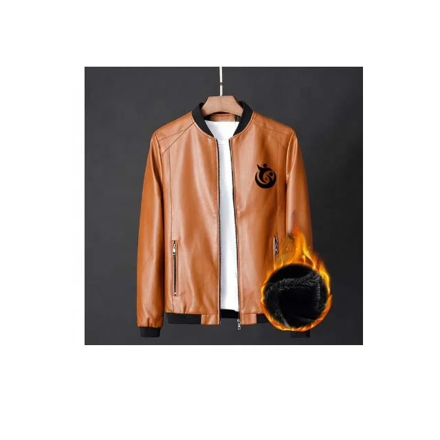 2021 fashion Casual Warm coat large size suede winter men leather jackets Wholesale Price Men Genuine Leather Plus size jackets