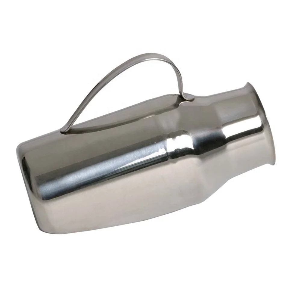 Male Urinal vertical Premium Grade Stainless Steel Surgical Vintage Urinal Hospital Clinic Health Medical Hollow ware Re-usable
