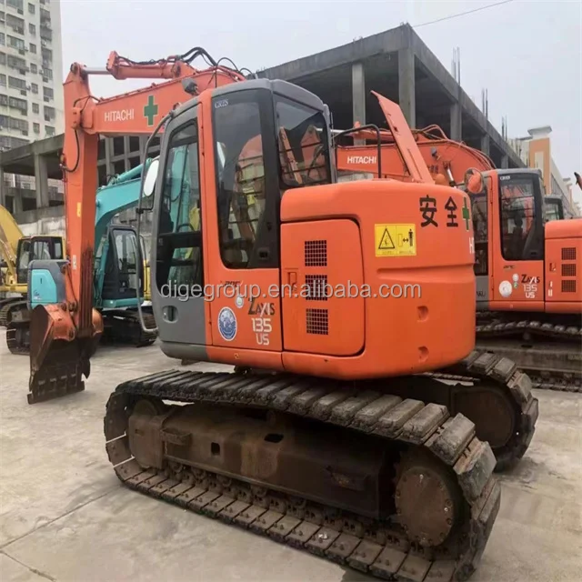 90% новый экскаватор Hitachi ZX135US б/у машины продаваемые по низким ценам