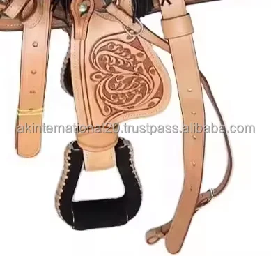 Exports Western Horse Saddle Wholesaler Barrel Roughout Saddle With Matching Set Lightweight Horse Saddle Horse Equipment