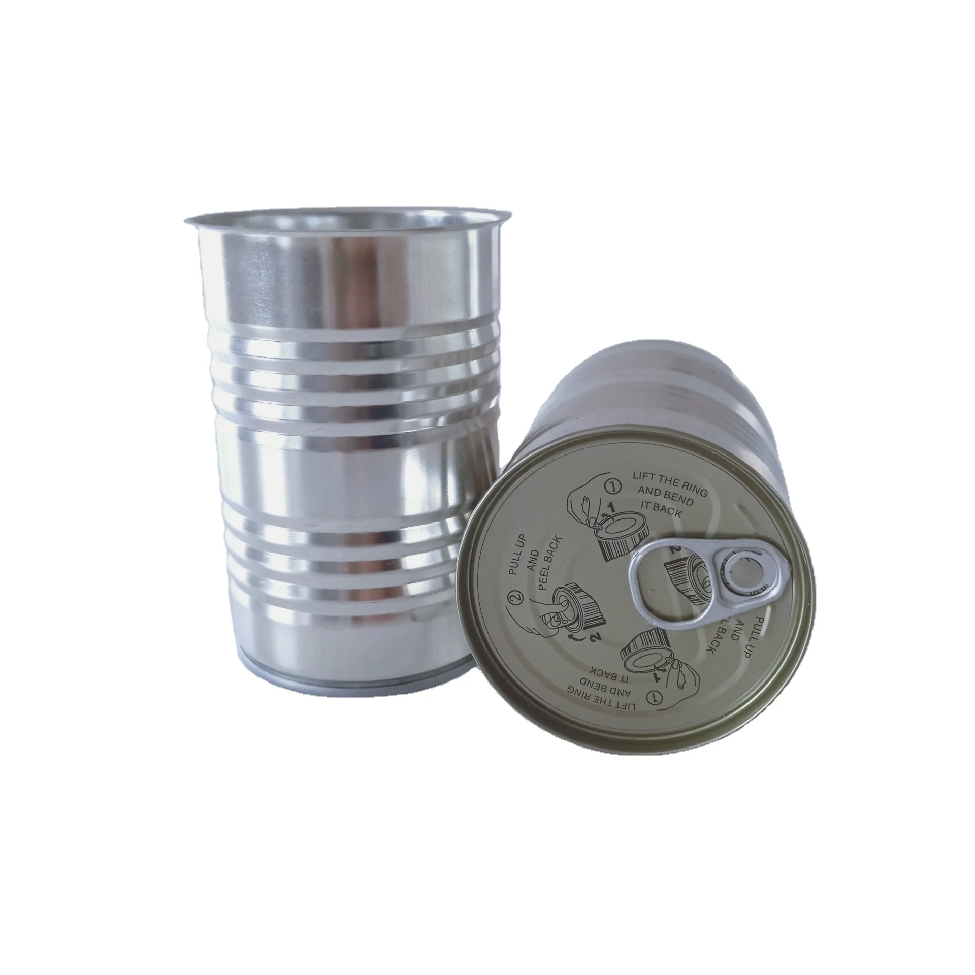 Exported Metal Packaging 3 Pieces Food Canned - Cans Bean/ Nut Cans In Cylinder Shape With 4 To 6 Colors Customized Packaging