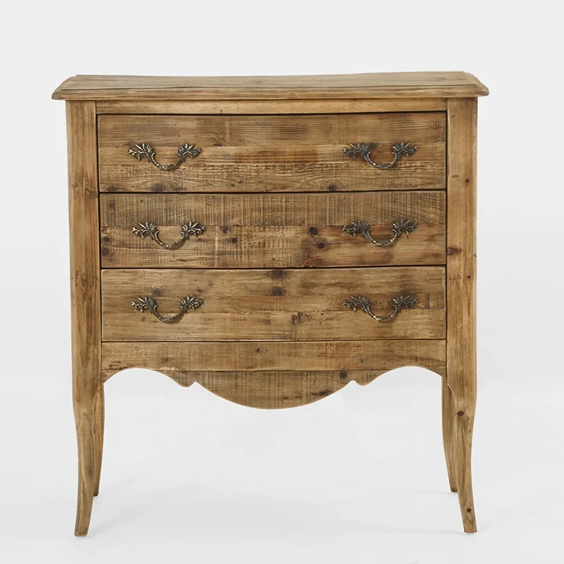 
Reclaimed Pine French Luxury chest of Drawer For Bedroom/Living Room Furniture Rustic Distressed 