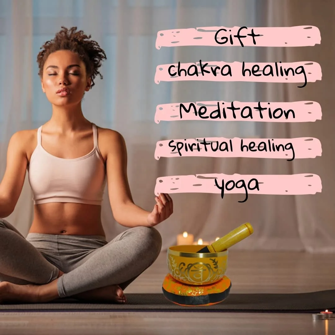 Sacred Chakra Or Second Orange Chakra Singing Bowl For Meditation Yoga Singing Bowl Set Excellent Resonance Healing Sound