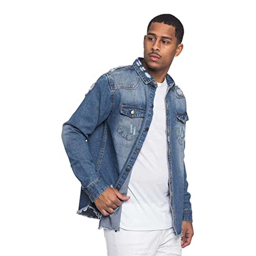 New Arrival Stylish Denim Jacket for Men Jeans Collection Custom Mens Denim Jackets