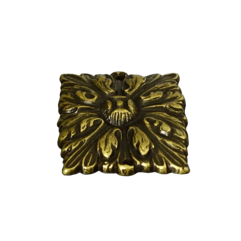 Zinc Die Cast Decorative Square Back Plate for Drawer Handles and Knobs