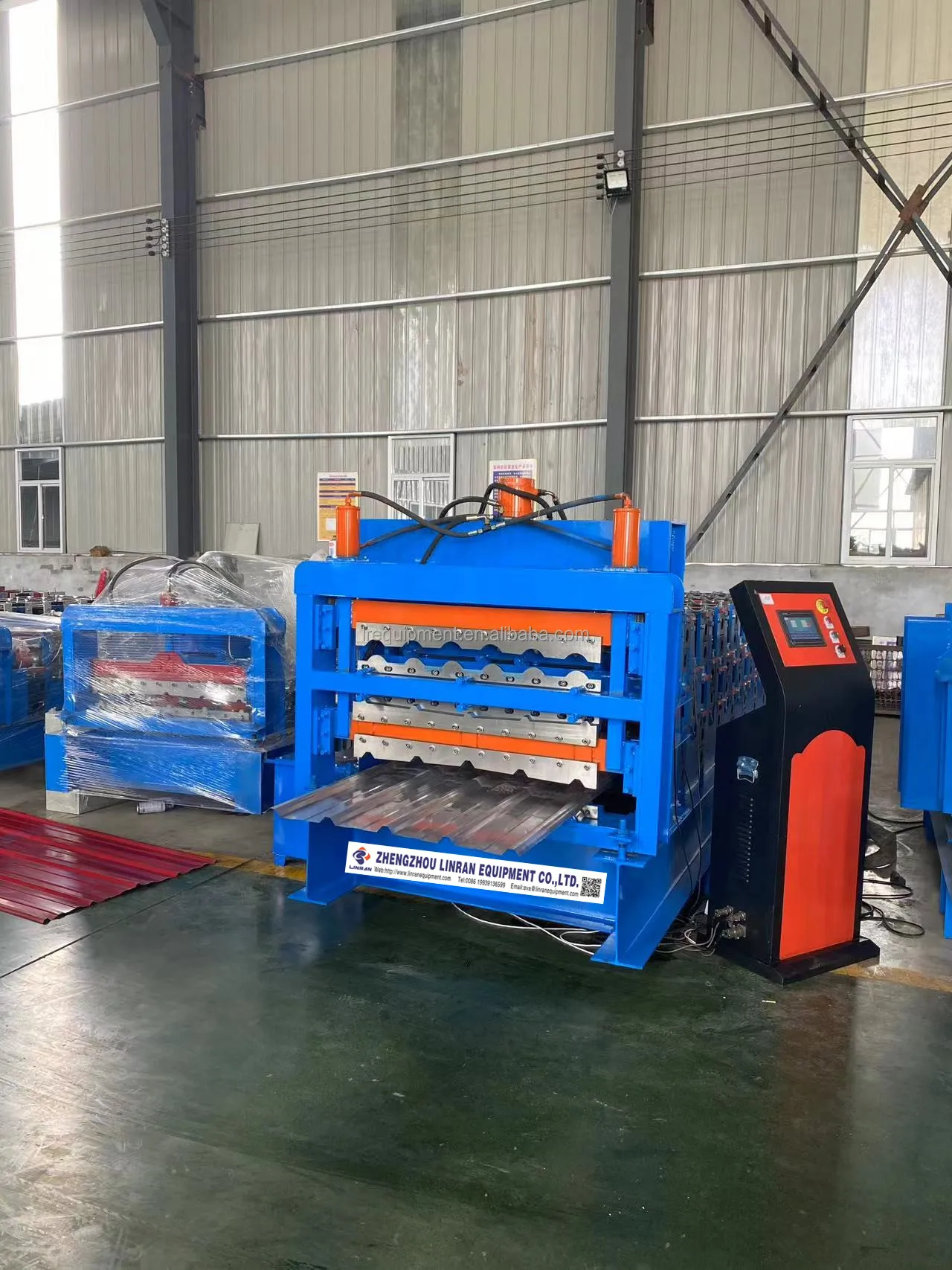3-слойная оцинкованная корагированная сталь оптовая продажа Ibr железная кровельная черепица кровельные листы формовочные машины