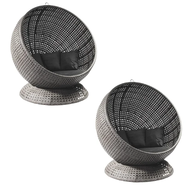 New product modern simple other hotel furniture round rattan leisure chair waterproof good quality product from Indonesia