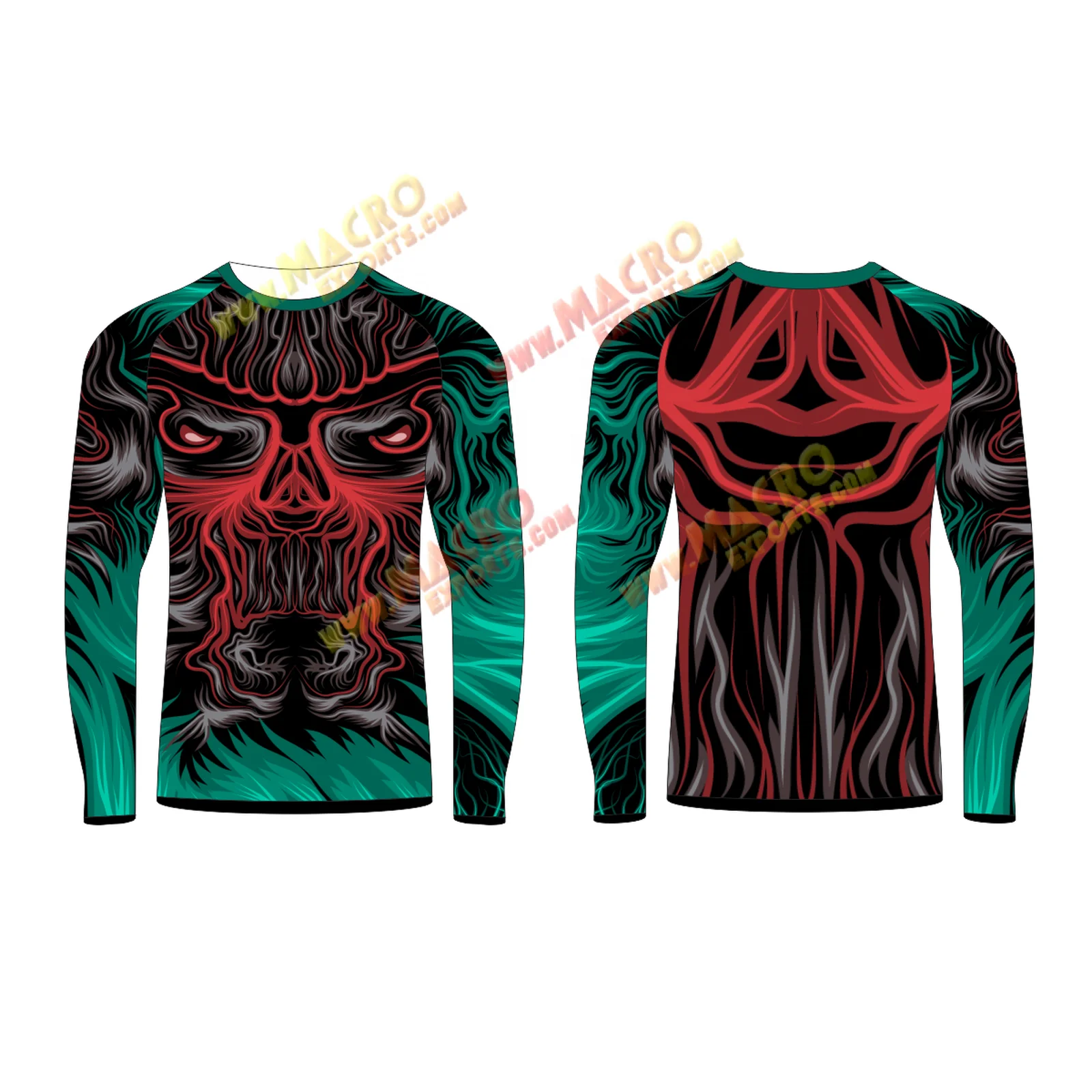 Best Quality Plain mma rash guard long sleeve rush guard for Men Long Sleeve Regular-Fit Compression Rash Guard