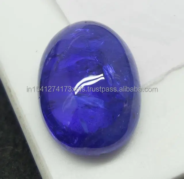 Tanzanite Oval Cabochon Natural Stone Smooth Oval Free Shape and Size Loose Natural Gemstone Tanzanian Stone Dark Blue Tanzanite