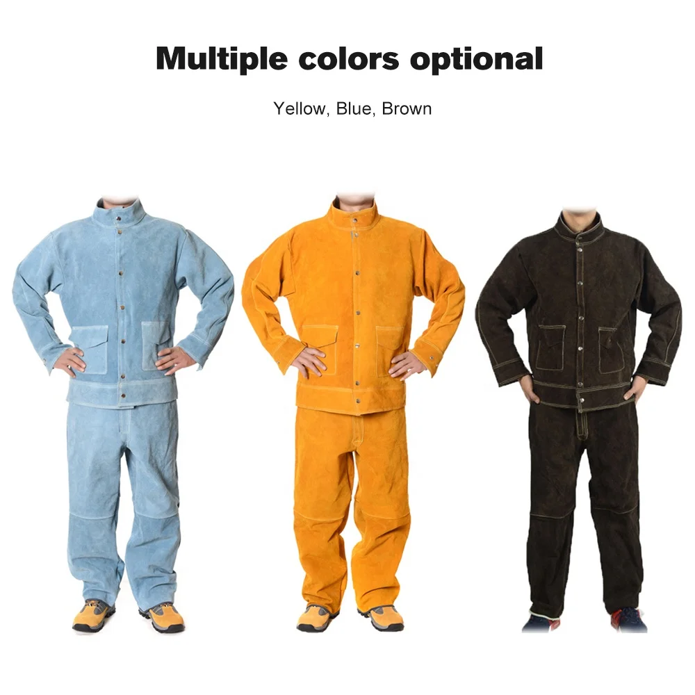 Сварочный костюм огнестойкая сварочная одежда штаны куртка для сварочной защиты