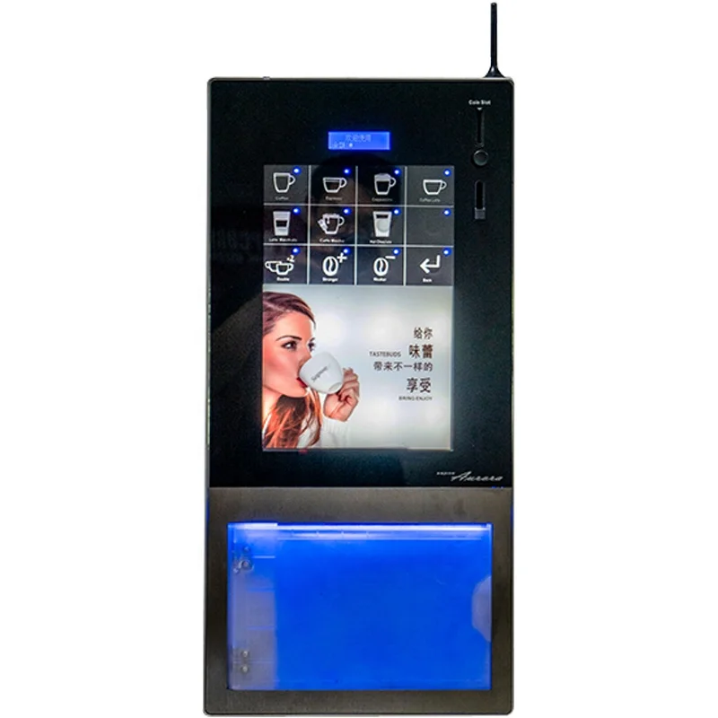 Smart Integrated Desktop Freshly Ground Coffee Vending Machine Touch Button Fully Automatic Espresso Bean to Cup Coffee Machine