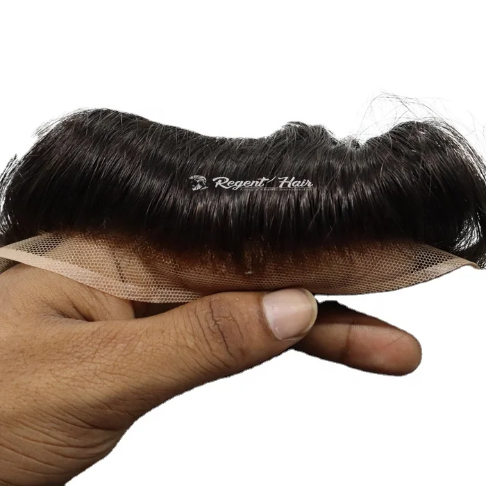 Hot Selling Men Toupee 100% Human Hair Piece For Men V Style Front Toupee Wig Hair With Thin Skin Base Export From Bangladesh
