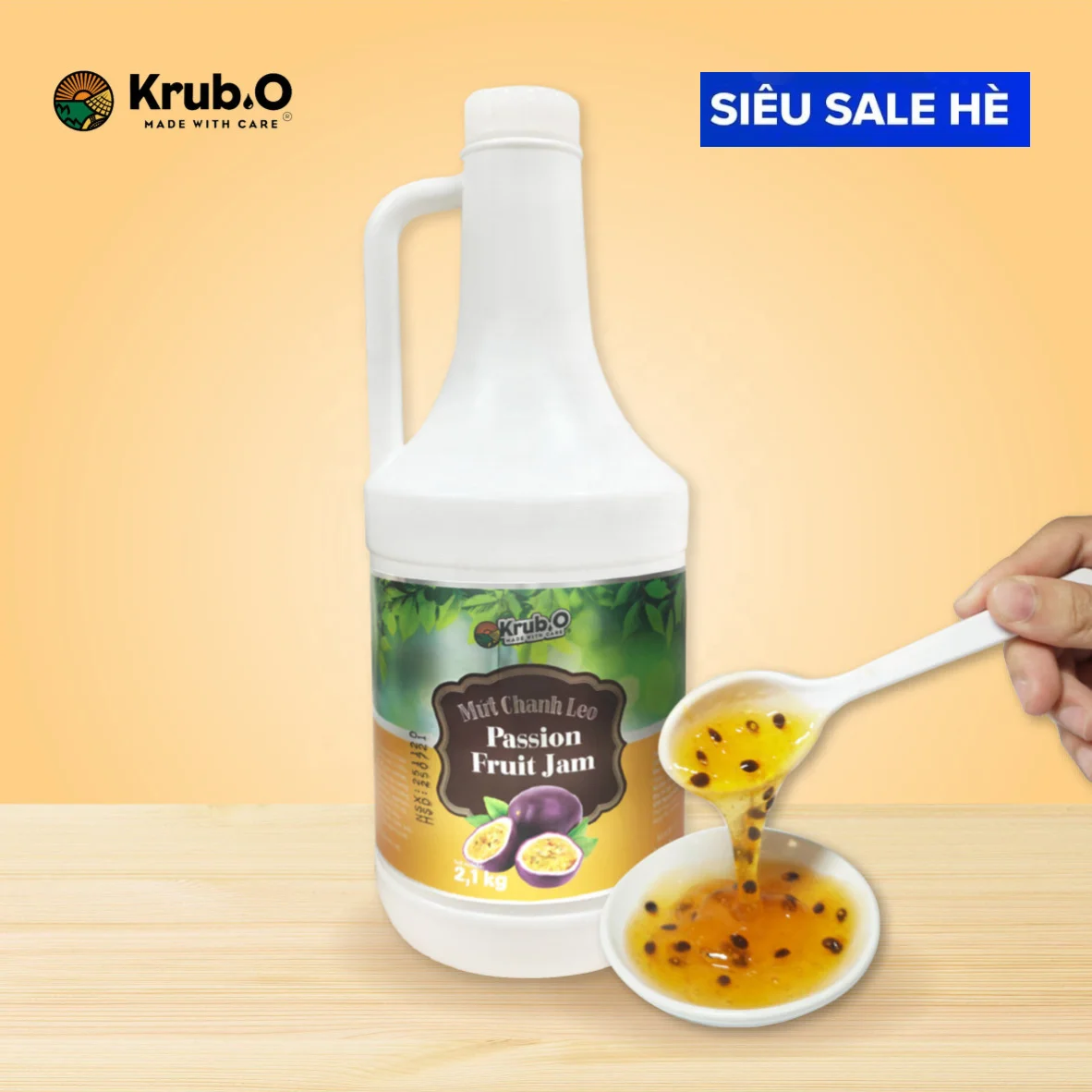 Passion Fruit Jam Premium Natural Jam Fruit Sauce Fruity Flavor Raw Material for Milk Tea Milkshake Dessert Beverage  And Food