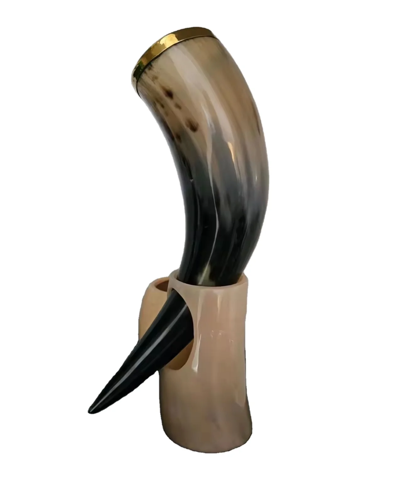 natural buffalo ox Viking Drinking Horn with Stand Beer Mug Game of Thrones Medieval Beer  Horn Cup Best Groomsmen Wedding Gift