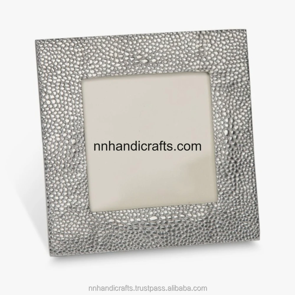 Indian Handicraft Handmade Designer Steel Metal Golden Powder Coated Powder Coating Rectangular Table top Photo Frame Wall Frame