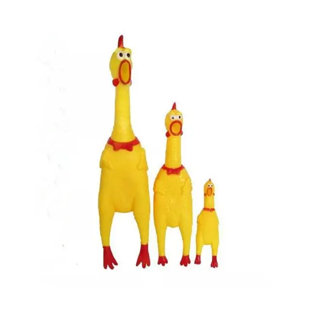 Dog Toy Squeaky Chicken S/M/L Three Size Screaming Chicken Sound Toy Pet Chew Toy