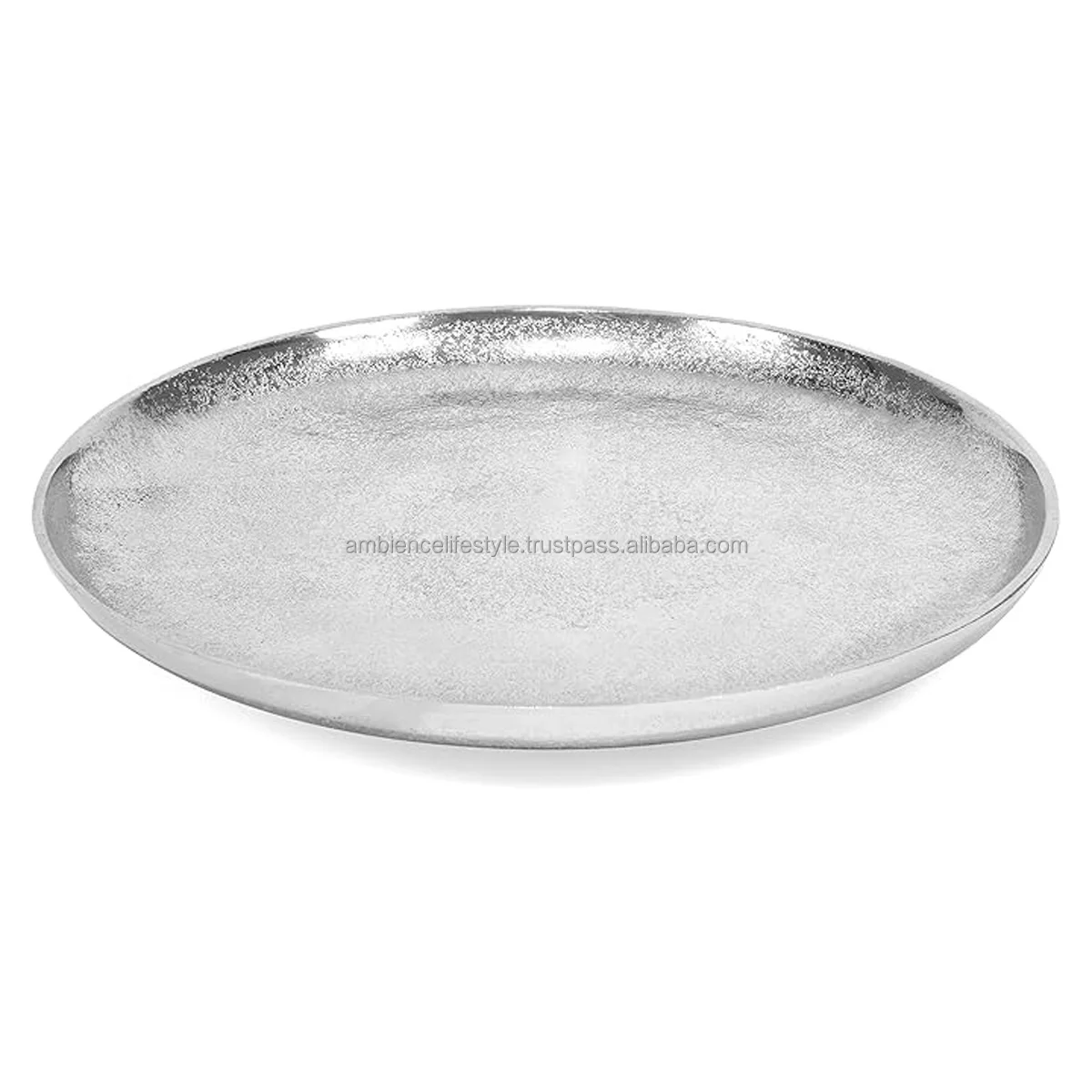 Высококачественный Алюминиевый Декоративный Круглый лоток лучший для ежедневного и центрального столика Рождественский Подарочный поднос от Ambestence lifesyle