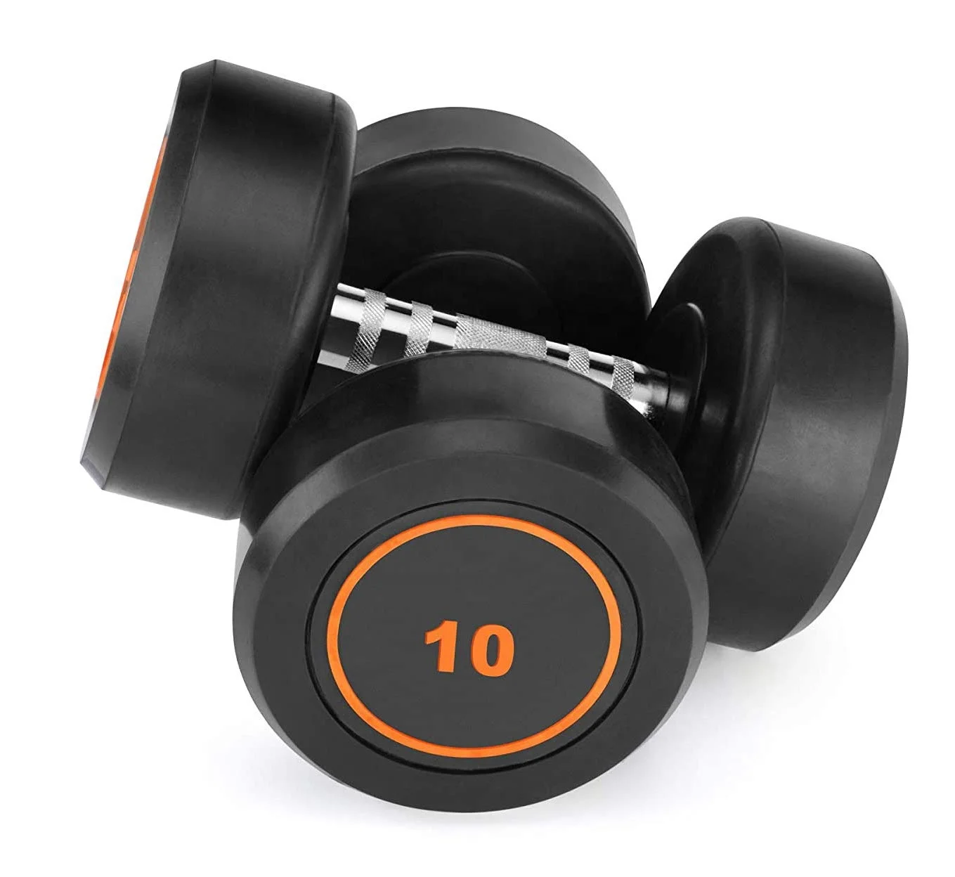Customised Cheap Top Quality Cast Iron Rubber Coated Hex Fitness Gym Fixed Round edge Dumbbells Weight Lifting Bouncer Dumbbell