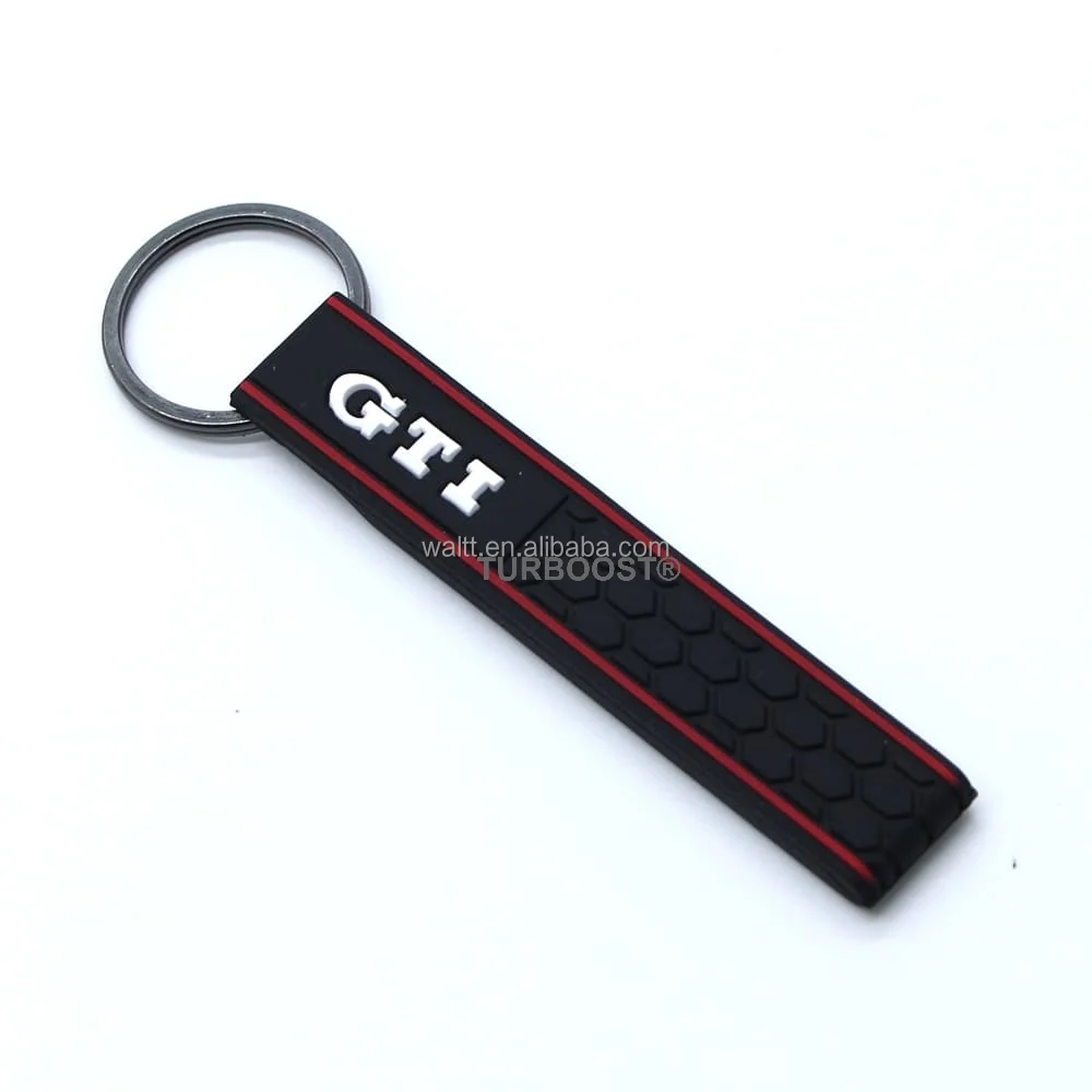 High Quality TURBO LOGO Silicon Keychain Car Fans Gifts