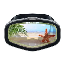 KMAX Tempered Glass Silicone Skirt Single Lens Dive Mask