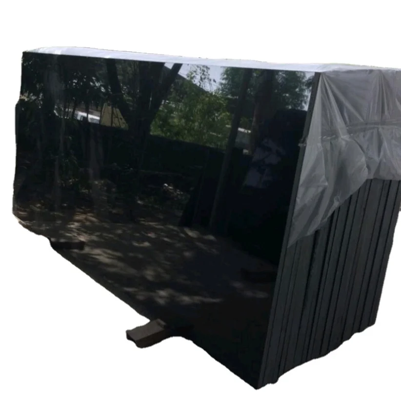 Более дешевая индийская Новая Южная черная галактика Полированная Гранитная плитка Nero Assoluto гранитная абсолютная черная плитка блоки