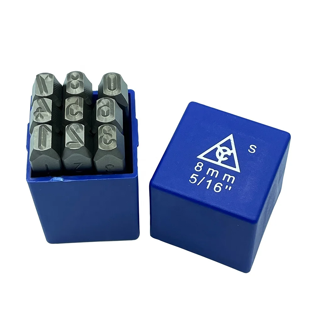 Factory direct sale  6(S)mm german number punch jewelry stamps