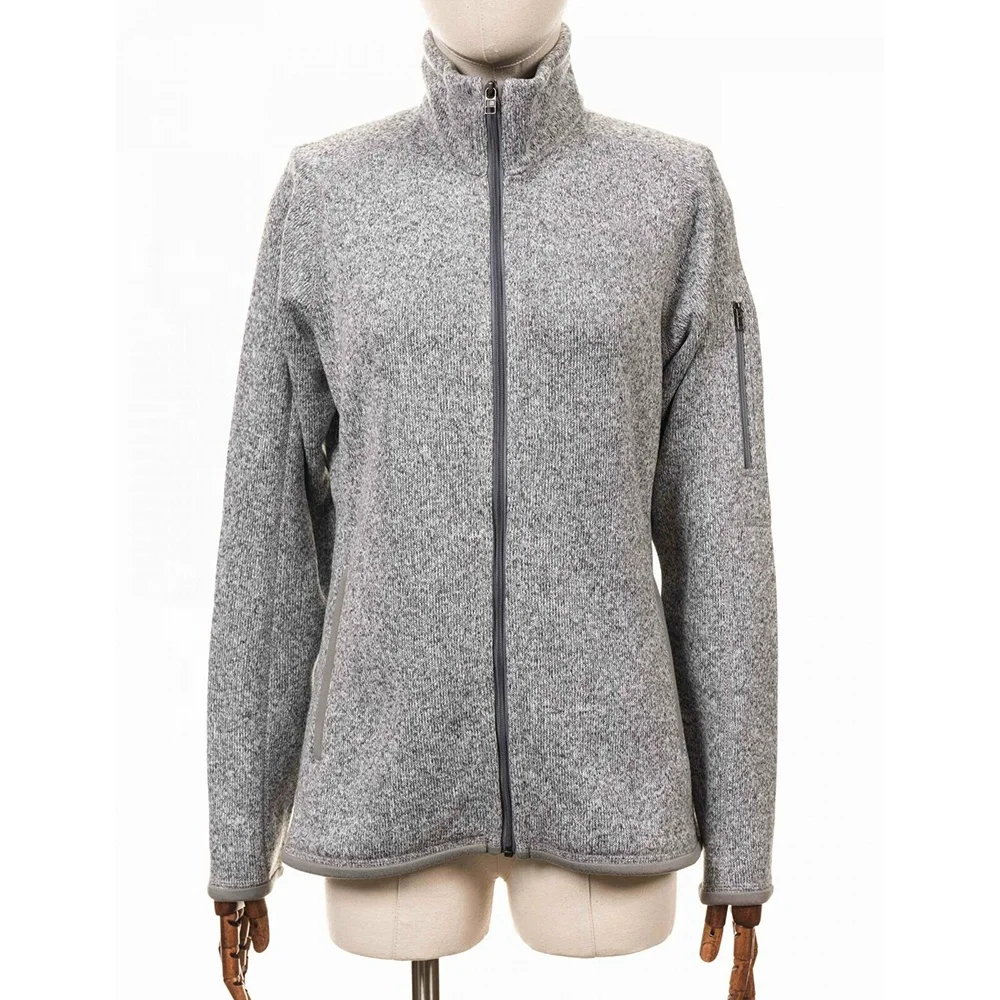 Customized Women Lightweight Water Resistant Soft shell Jacket zipper pocket with pocket Fleece Lined Hooded Hiking Jacket