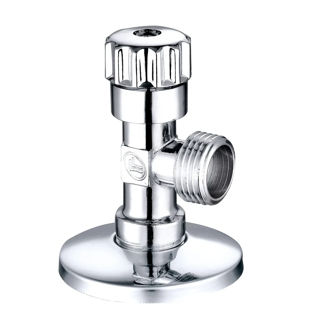 Полированные хромированные Угловые Клапаны 1/2x3/8 дюйма из АБС