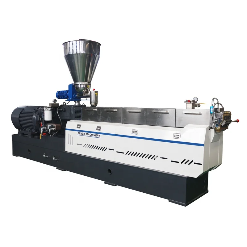 Starch Plastic Granules Twin Screw Extruder Machine Price