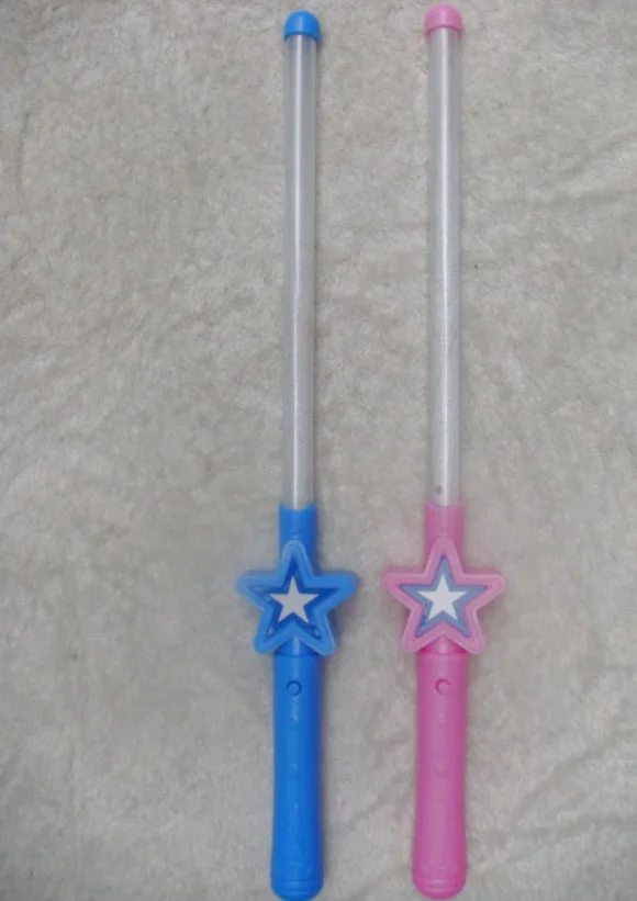party novelties light up star wand With chrome handle glow sticks heart wand  for kids teens party favors party supplies