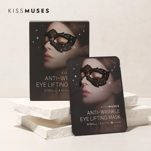 KISSMUSES 7 Sheets Anti-Wrinkle Eye Lifting Mask Disposable Face Sleep Mask with Glycerin Ingredient
