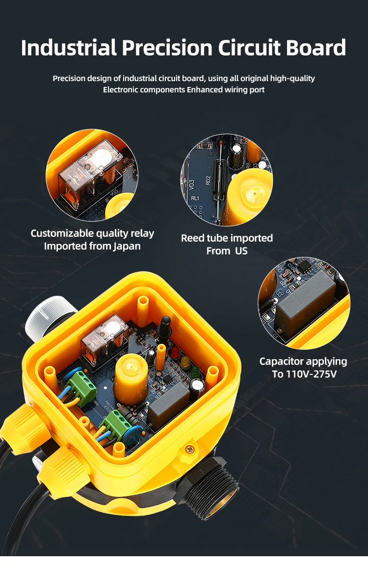 250VAC Magnetic Water Level Pressure Sensor Cable Flow Switch