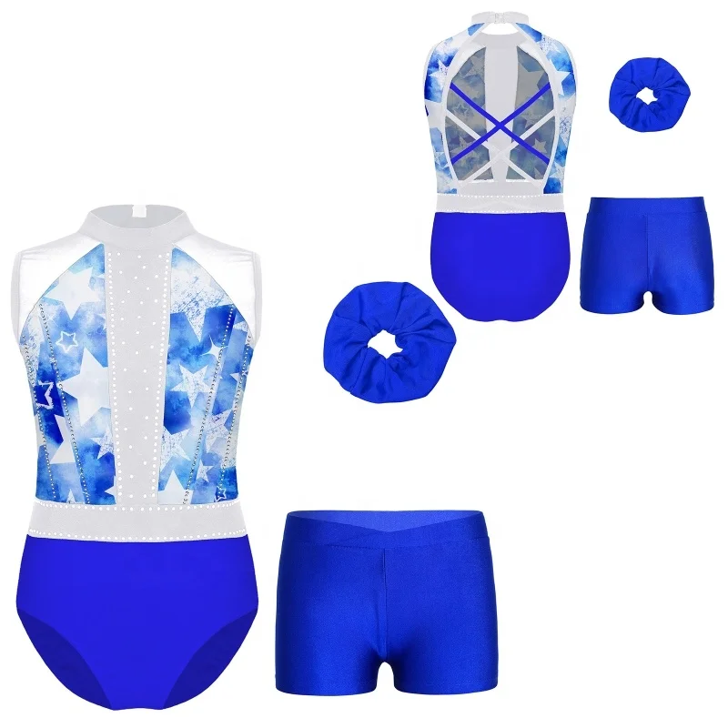 6-16 Custom Wholesale Training Dancewear Set Stage Dance Performance Wear Figure Skating Rhythmic Gymnastics Leotard Clothing
