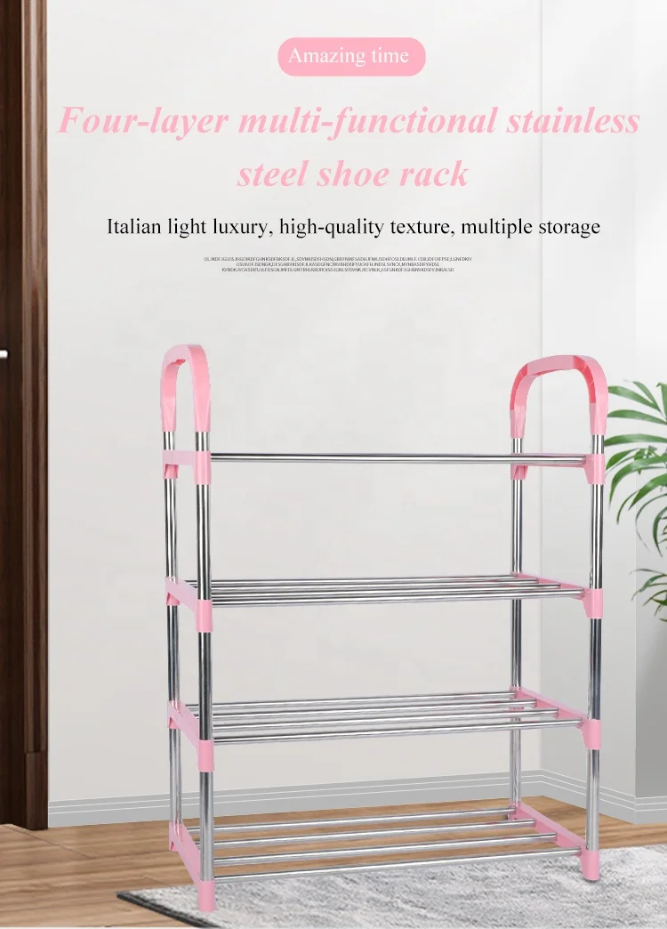 Low Price Durable High Quality 4 Shelves Good quality Gennius Shoes Rack For Cloakroom