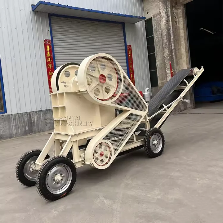 2024 New Product Mobile Jaw Crusher With Feeder And Conveyor