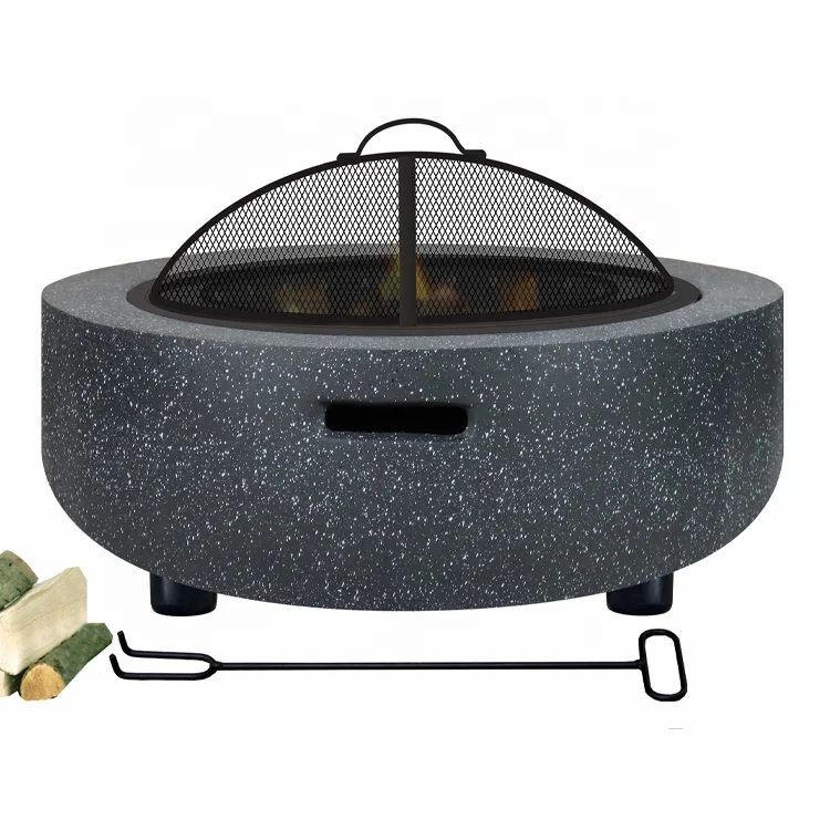 Fire Pit Bowl Mgo Wood Burning Heating Courtyard Garden Landscaping Fire Pits For Backyards