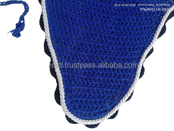 Профессиональный выбор настраиваемый белый шнур 5 мм лошадиное ухо муха вуаль из эластичного полиэфирного материала оптовик цены варианты размеров